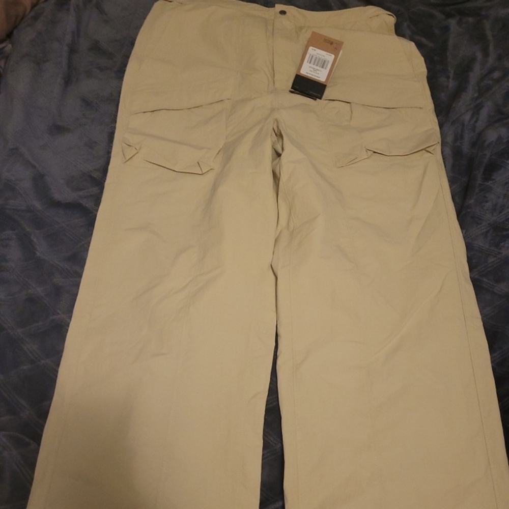 The North Face Women's Cream Windwall Ski Snowboard  Pants Flared Leg Size XL